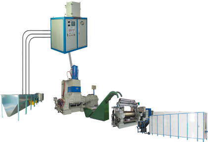 Rubber Products Production Line with Kneader Mixer